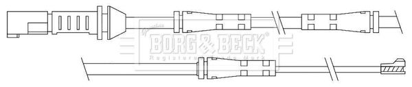 BORG & BECK Indikators, Bremžu uzliku nodilums BWL3110